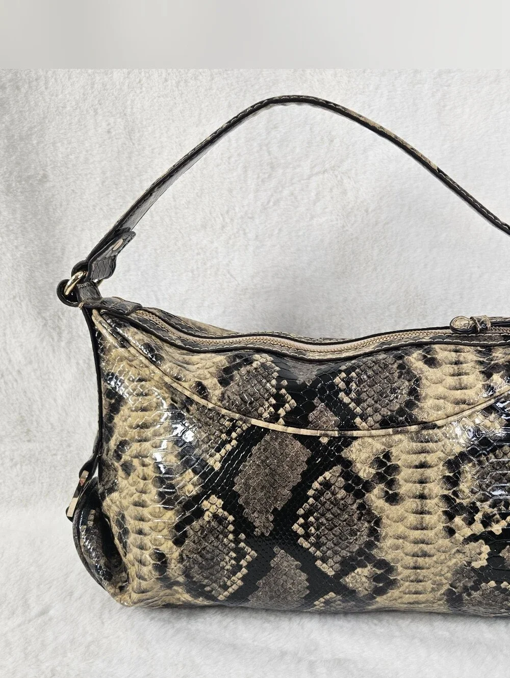 Dana Buchanan Morgan Faux Snakeskin Hobo Bag NWT